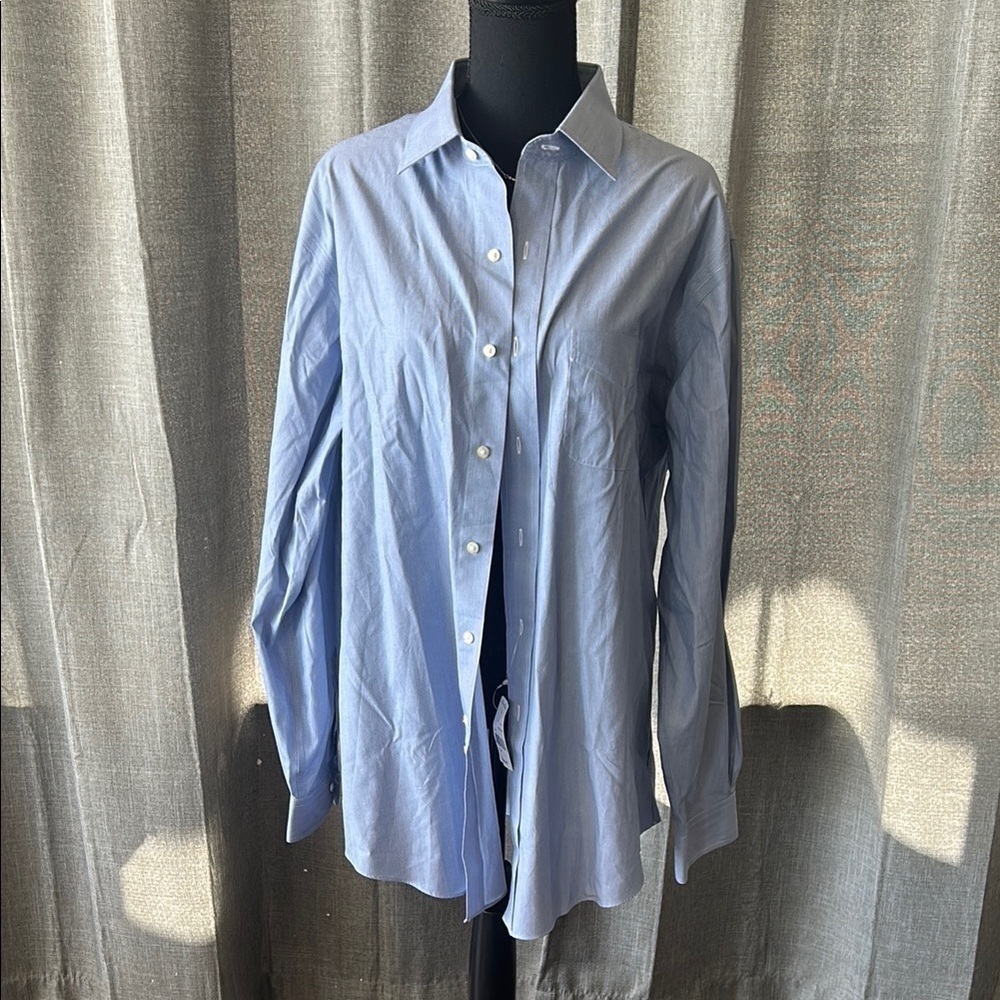 Brooks Brothers Blue Casual Button Down Shirt Relaxed Fit